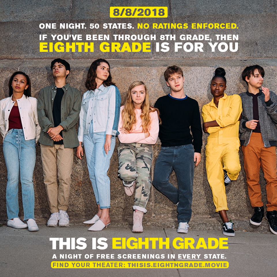 Where to See Eighth Grade Movie for Free Tonight
