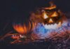A jack-o-lantern