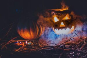 A jack-o-lantern