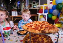 A kid having a birthday party at Craft Hall