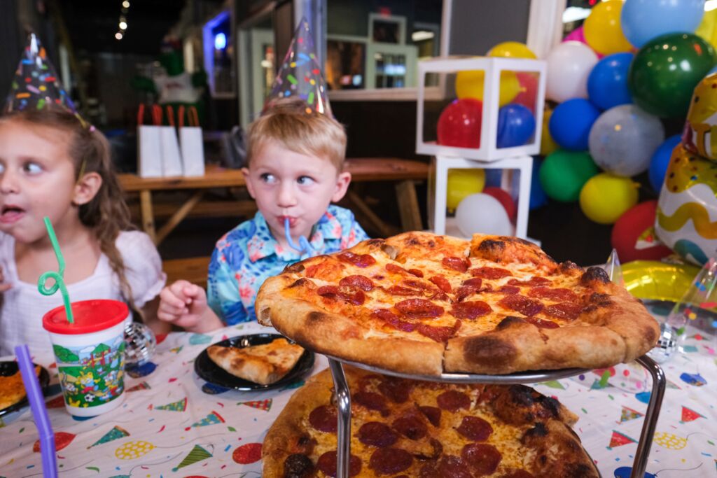 A kid having a birthday party at Craft Hall
